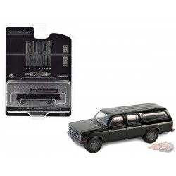 1985 Chevrolet Suburban C10 Custom Deluxe - Black Bandit Series 29 - 1/64 Greenlight - 28150 D