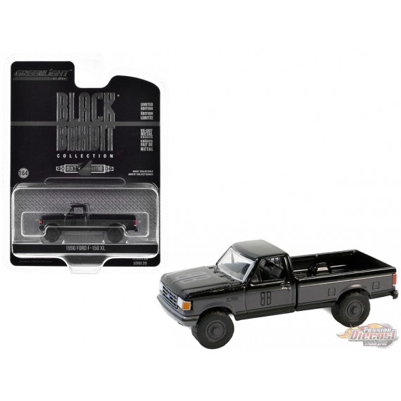 1990 Ford-F150 XL Pickup - Black Bandit Series 29 - 1/64 Greenlight - 28150 E