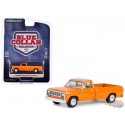 1982 Dodge Ram D-250 Pickup in DOT Orange - Blue Collar Collection Series 13 - 1/64 Greenlight - 35280 C