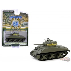 1943 M4 Sherman Tank US Army World War II - Battalion 64 Series 4 - 1/64 Greenlight - 61040 C