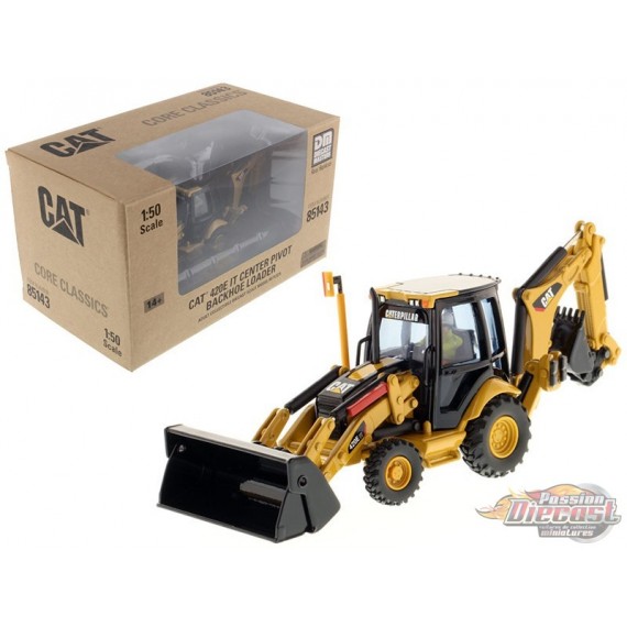 Caterpillar Chargeuse-pelleteuse 420E IT - Série Core Classics -  Diecast Master 1/50 - 85143 - Passion Diecast 