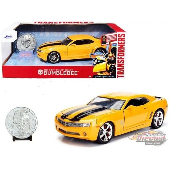Transformers Bumblebee 2006 Chevrolet Camaro Concept -  Jada 1/24 - 98497 -  Passion Diecast