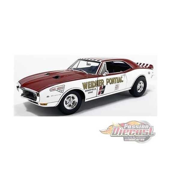 Weidner Pontiac Drag - 1968 Pontiac Firebird First Ram Air II in White and Red - ACME - 1/18 - A1805221