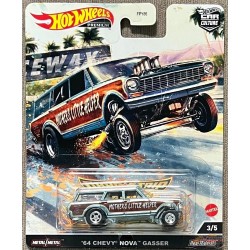 ( web Only ) Car CULTURE '64 Nova Gasser  Drag strip - Hot Wheels 1:64 -HCK21