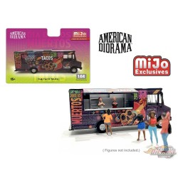 Food Truck Taco Truck DOTD - Limited Edition MiJo Exclusives - American Diorama - 1/64 - AD-70100