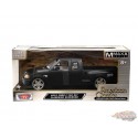 2001 Ford F-150 XLT Flareside Supercab with Custom Wheels - Matte Black - Motormax 1-24 - 73284 MXBLK