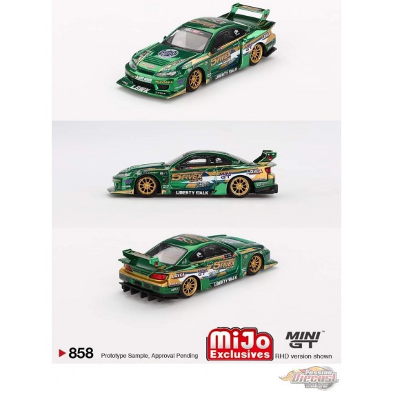 Nissan LB-Super Silhouette S15 SILVIA LBWK 2024 Fausto Racing - Mini GT - 1:64 - MGT00858 Passion Diecast