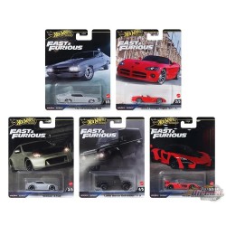 Hot Wheels - Car Culture - 1:64 - 2024 HW JFast & Furious - Release J - Set Of 5 Cars - HNW46-956J