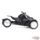 Can-Am Ryker Rally 3-Wheel Motorcycle in Ghost Black - Diecast Master 1/32 - 60013 Passion Diecast