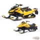 Ski-Doo Summit Expert Deep Snow Snowmobile in Manta Green - Diecast Master 1/32 - 60022