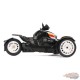 R/C - Can-Am Ryker Rally 3-Wheel Motorcycle in Black, White, and Red. - Remote Control - Diecast Master 1/6 - 30603