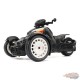 R/C - Can-Am Ryker Rally 3-Wheel Motorcycle in Black, White, and Red. - Remote Control - Diecast Master 1/6 - 30603