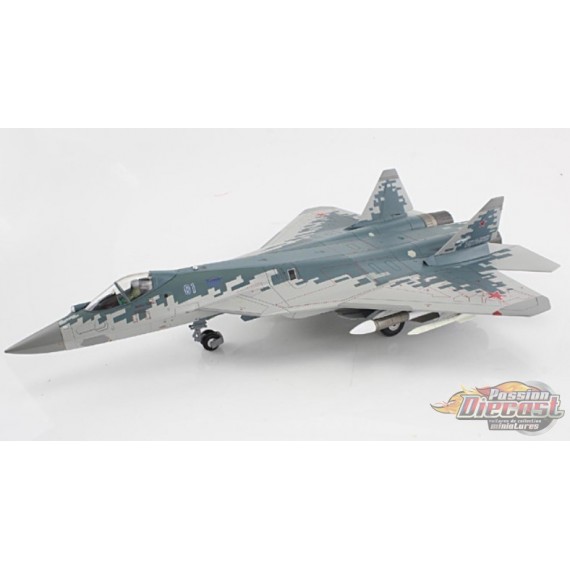 Sukhoi Su-57 Felon / Russian AF, Blue 01, 2019, missiles R-77 & R-37 / Hobby Master 1:72 HA6806