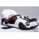 Porsche 918 Spyder Weissach Package (Blanc avec intérieur rouge) - Autoart 1/18 - 77920 - Passion Diecast 