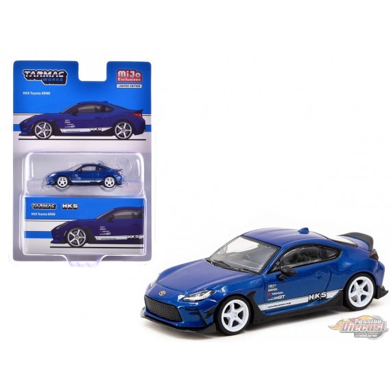 HKS Toyota GR86 - Bleu métallisé - Tarmac Works - 1/64 - T64G-038-BL Passion Diecast