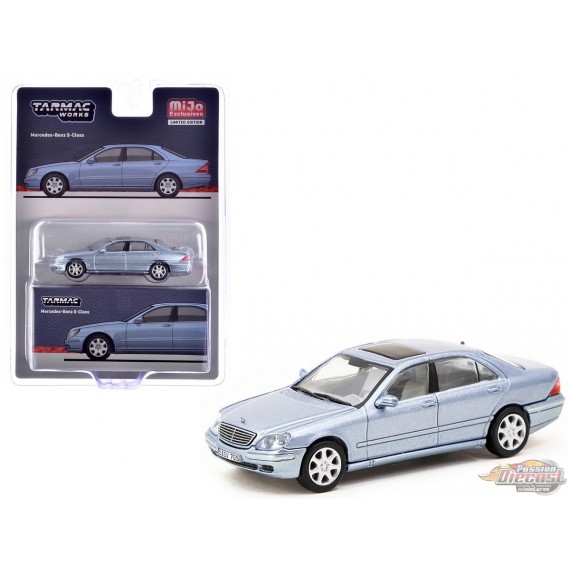 Mercedes Benz S Class Horizon Blue Tarmac Works 1 64 T64G 072 BL Passion Diecast