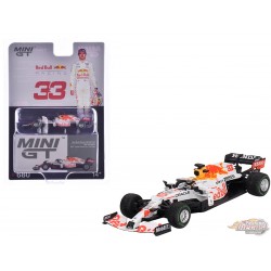 Red Bull RB16B No.33 Max Verstappen 2021 Turkish Grand Prix 2nd Place - Mini GT - 1:64 - MGT00680 Passion Diecast