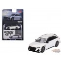 (Web Only)  Audi ABT RS6-R Glacier White Metallic - Mini GT - 1:64 - MGT00701