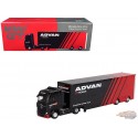 Mercedes-Benz Actros w/ Racing Transporter ADVAN - MINI GT 1/64 - MGT00741