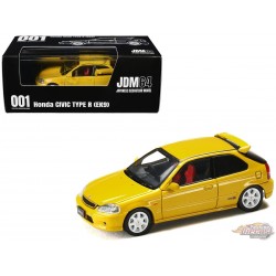 Honda Civic Type R (EK9) - Jaune soleil - Hobby Japan - 1:64 - HJDM001-2