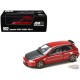 Honda Civic (EG6) SIR-II JDM Style - Milano Rouge & Capot Carbone - Hobby Japan - 1:64 - HJDM002-8 Passion Diecast 