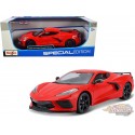 2020 Chevrolet Corvette Stingray Coupe C8  Red - Maisto 1:/18 - 31447 RD