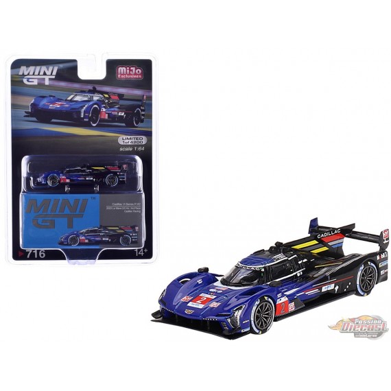 Cadillac V-Series.R No.2 Cadillac Racing 2023 Le Mans 24 Hrs 3rd Place - Mini GT - 1:64 - MGT00716 Passion Diecast