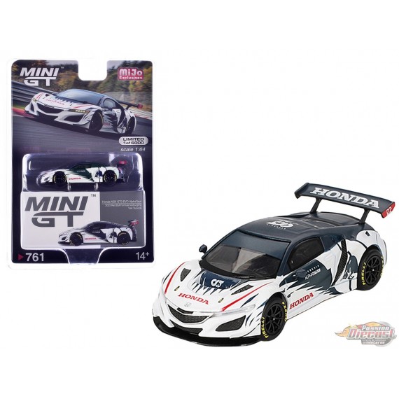 Honda NSX GT3 EVO AlphaTauri Yuki Tsunoda 2023 Red Bull Formula Nurburgring - Mini GT - 1:64 - MGT00761 Passion Diecast