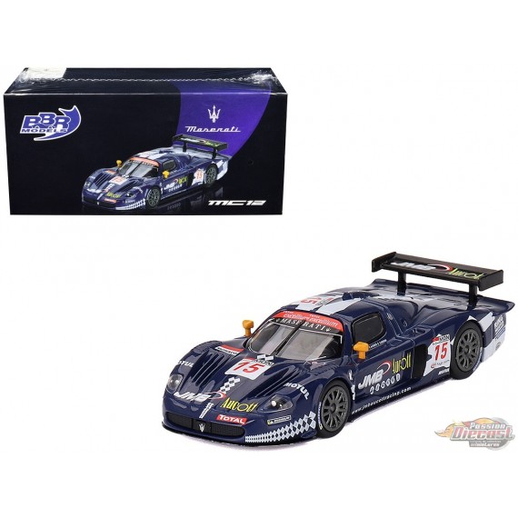 Maserati MC12 Competizione No15 JMB Racing 2008 FIA 24Hr of Spa - BBR Models - 1:64 - BBRDIE6424 Passion Diecast