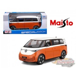 2023 Volkswagen ID Buzz - Orange/White - Special Edition - Maisto 1/24 - 32914 OR - Passion Diecast