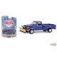 1991 Ford F-250 XL 4X4 Pickup Snow Plow - Blue Collar Collection Series 13 - 1/64 Greenlight - 35280 E