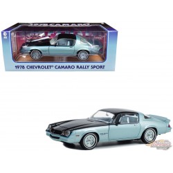 1978 Chevrolet Camaro Rally Sport in Bright Blue and Black - 1/18  Greenlight - 13664