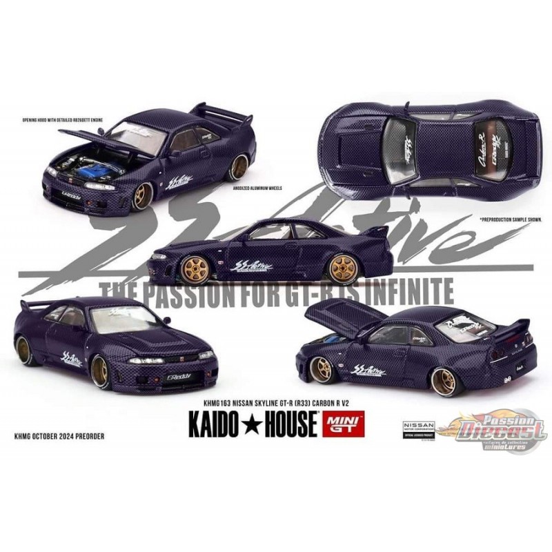 Kaido★House - Nissan Skyline GT-R (R33) Active Carbon R V2 - Mini GT ...