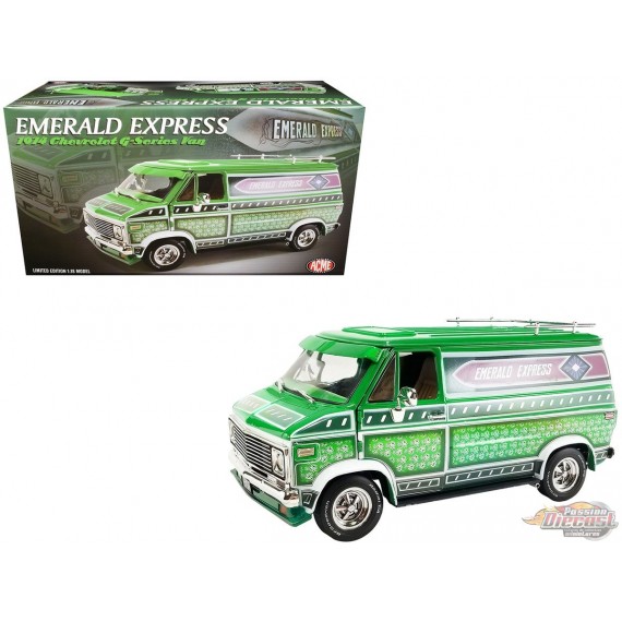 Emerald Express - 1974 Chevrolet G-Series Van - Limited - Estimated Production 500 Pieces - ACME - 1/18 - A1802103