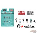 (Preorder) Figures Liberty Walk LB Nation - 6 Piece metal set - American Diorama - 1/64 - AD-2422