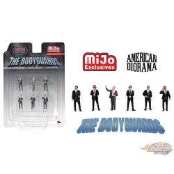 Figurines The Bodyguards - Ensemble de 6 pièces métal - American Diorama 1/64 - AD-2421 Passion Diecast