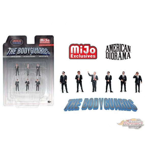 Figures The Bodyguards - 6 Piece metal set - American Diorama - 1/64 - AD-2421 Passion Diecast