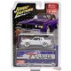 CHASE CAR 1987 Buick Regal T-Type Custom - Violet avec toit blanc - Limité à 3 600 - Johnny Lightning 1/64 - JLCP7475GR