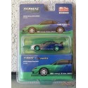 CHASE CAR VERTEX Nissan Silvia S15 Livrée Falken - Bleu - Tarmac Works - 1/64 - T64G-023-FAGR