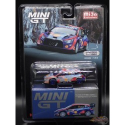 CHASE CAR Hyundai i20 N Rally1 2023 Rally MonteCarlo 3rd Place No.11 - Mini GT - 1:64 - MGT00710GR