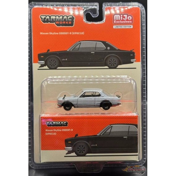 CHASE CAR Nissan Skyline 2000 GT-R (KPGC10) - Black - Tarmac Works - 1/64 - T64G-043-BKGR