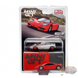 CHASE CAR McLaren F1 Rouge - Mini GT - 1:64 - MGT00654GR Passion Diecast