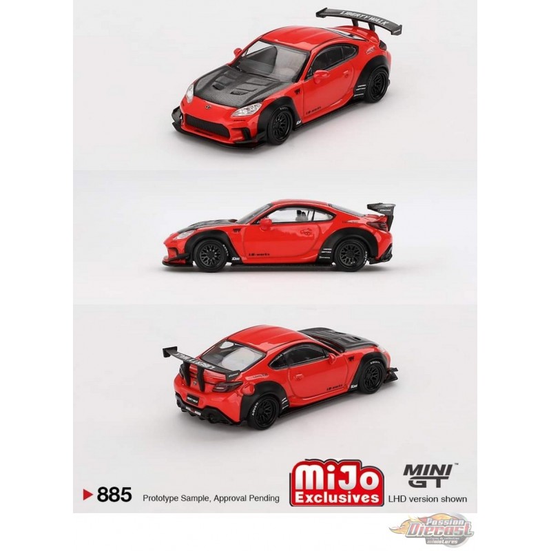 Toyota GR86 LB★Nation - Red - Mini GT - 1:64 - MGT00885 Passion Diecast