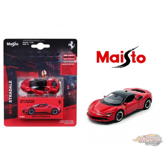 Speed Icons Ferrari FF90 Stradale - Rouge - Maisto - 1/64 - 15700-24D-RD - Passion Diecast 