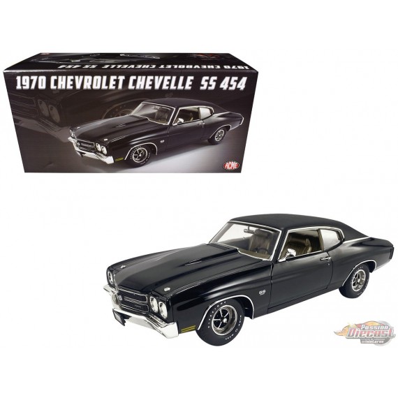 1970 Chevrolet Chevelle SS 454 (Black) Estimated production is 454 Pieces - ACME - 1/18 - A1805527