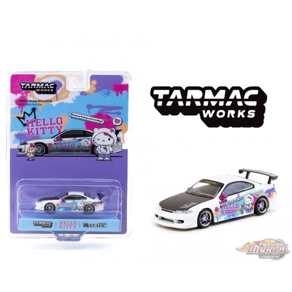 Vertex Nissan Silvia S15 Hello Kitty Special - Indonesia Exclusives - Tarmac Works - 1/64 - T64G-023-HK2