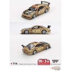 Nissan Silvia (S15) Top Secret D1GP - Gold - Mini GT - 1:64 - MGT00714 Passion Diecast