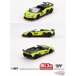 Lamborghini Aventador SVJ 63 Roadster - Verde Shock - Mini GT - 1:64 - MGT00887 Passion Diecast