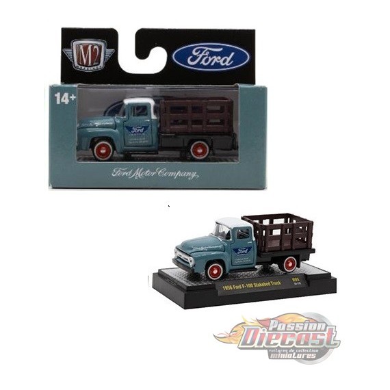 1956 Ford F-100 Stake Bed Truck - Auto-Thentics Release 95 - M2 Machine - 1:64 - 32500-95 F