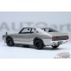 Nissan Skyline 2000 GT-R (KPGC110) Tuned version (Silver) - Autoart 1/18 - 77466 - Passion Diecast 